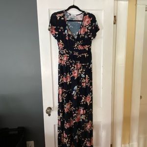 floral maxi dress